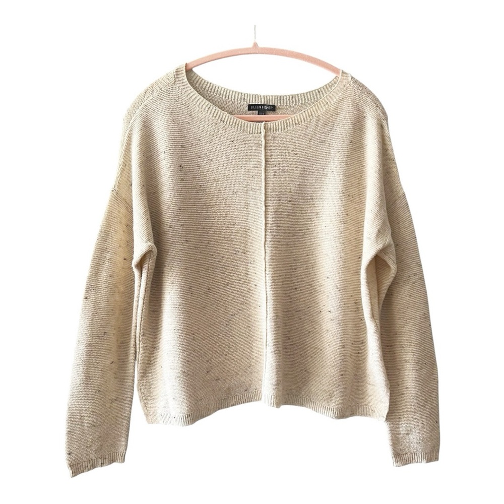 Eileen Fisher Cotton Wool Knit SweaterSmall